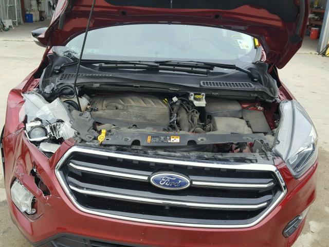 1FMCU0JD3HUC04827 - 2017 FORD ESCAPE TIT RED photo 7