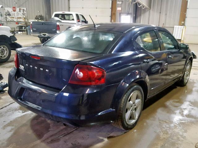 1B3BD1FB2BN558922 - 2011 DODGE AVENGER MA BLUE photo 4