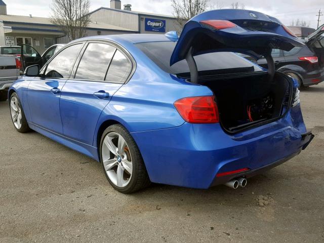 WBA3C1C55FK119271 - 2015 BMW 328 I SULE BLUE photo 3