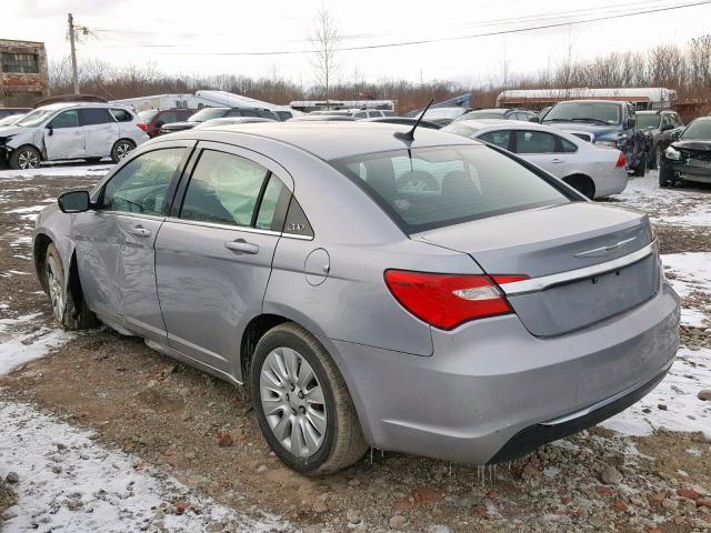 1C3CCBAB8EN212286 - 2014 CHRYSLER 200 LX SILVER photo 3