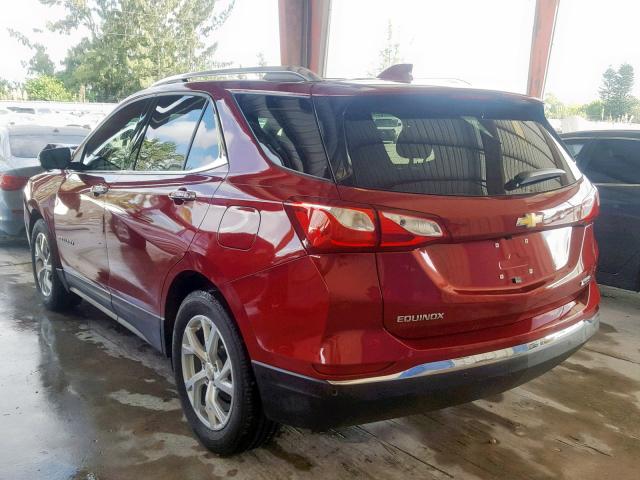 3GNAXMEV8JL119549 - 2018 CHEVROLET EQUINOX PR RED photo 3