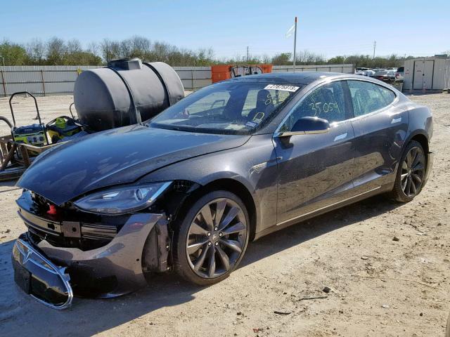 5YJSA1H20FF090035 - 2015 TESLA MODEL S 85 BLACK photo 2