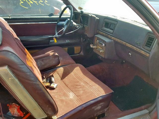 1W80JAK500448 - 1980 CHEVROLET EL CAMINO RED photo 5