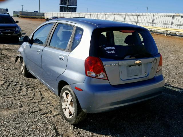 KL1TD66656B681115 - 2006 CHEVROLET AVEO BASE ლურჯი ფოტო 3