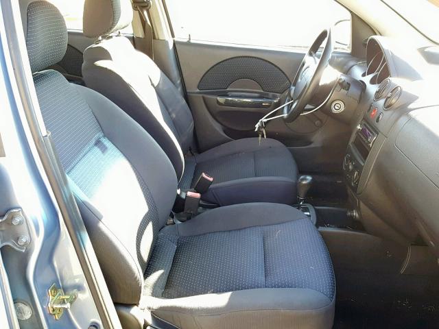 KL1TD66656B681115 - 2006 CHEVROLET AVEO BASE ლურჯი ფოტო 5