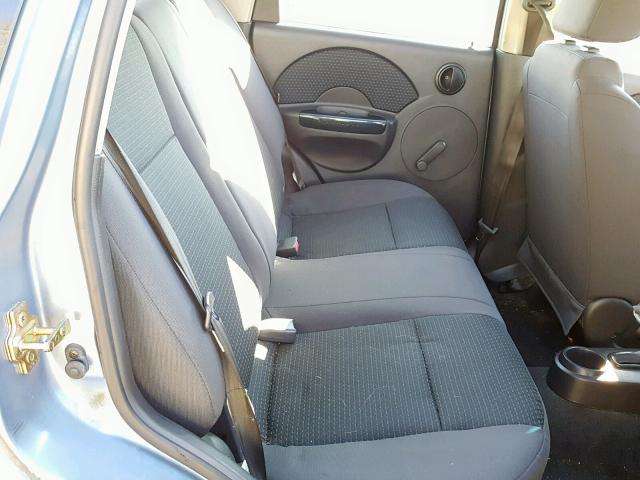 KL1TD66656B681115 - 2006 CHEVROLET AVEO BASE ლურჯი ფოტო 6
