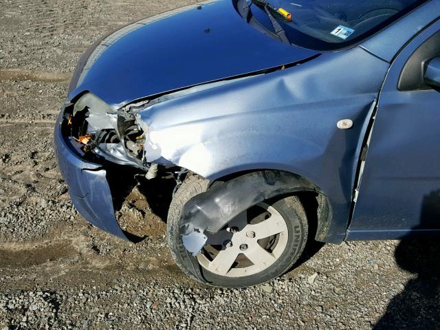 KL1TD66656B681115 - 2006 CHEVROLET AVEO BASE ლურჯი ფოტო 9