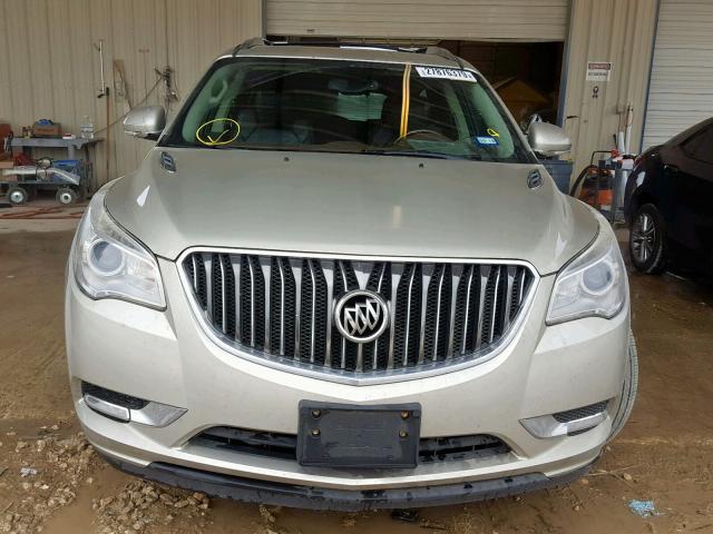 5GAKRDKD7DJ102144 - 2013 BUICK ENCLAVE SILVER photo 9