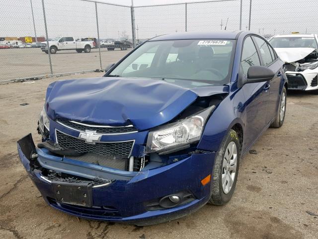 1G1PA5SH5D7122533 - 2013 CHEVROLET CRUZE LS BLUE photo 2