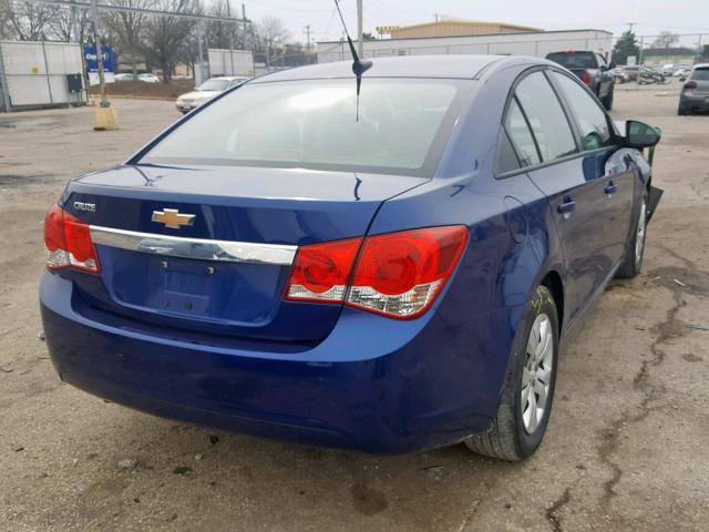 1G1PA5SH5D7122533 - 2013 CHEVROLET CRUZE LS BLUE photo 4