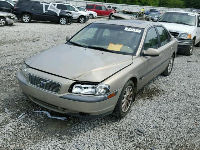 YV1TS94D211179186 - 2001 VOLVO S80 BEIGE photo 2