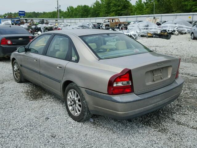 YV1TS94D211179186 - 2001 VOLVO S80 BEIGE photo 3