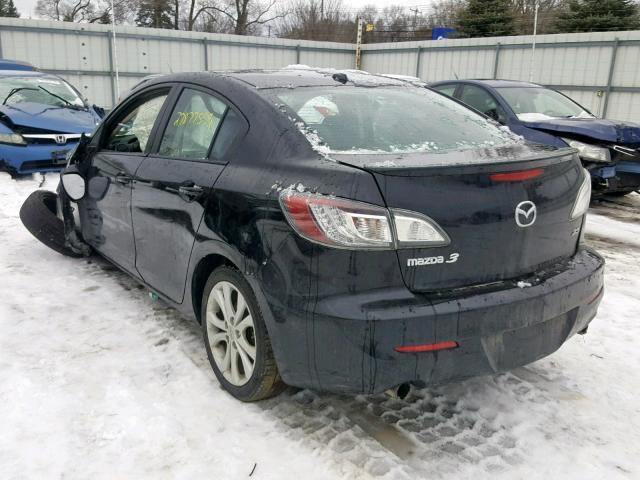 JM1BL1S66A1176473 - 2010 MAZDA 3 S BLACK photo 3