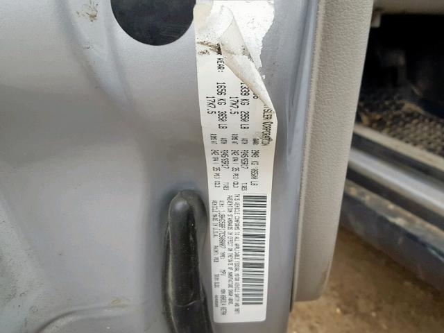 1J8HG58P17C508007 - 2007 JEEP COMMANDER SILVER photo 10