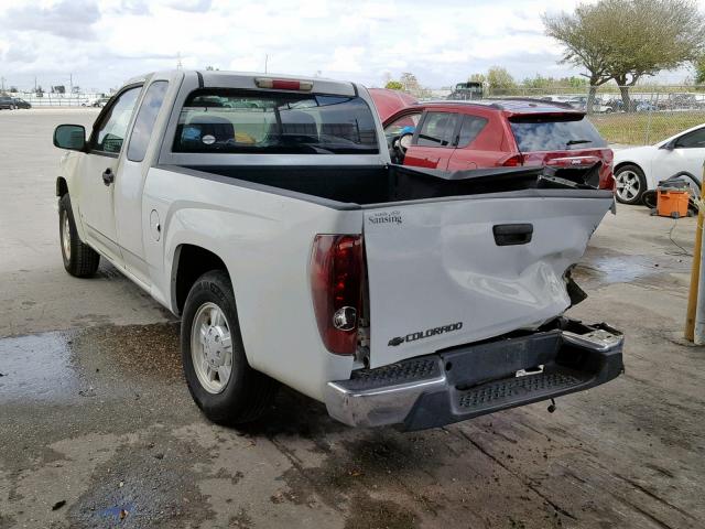 1GCCS199788176569 - 2008 CHEVROLET COLORADO WHITE photo 3