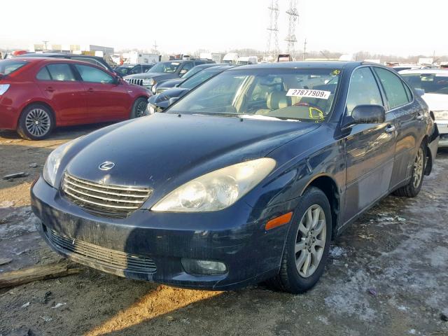 JTHBF30G030118333 - 2003 LEXUS ES 300 BLUE photo 2