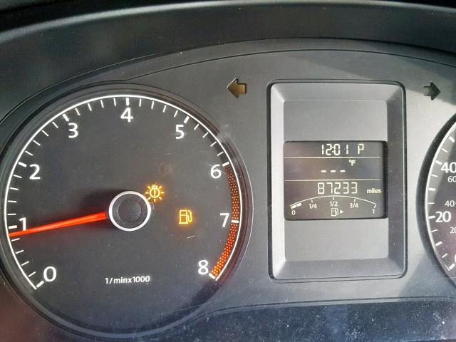 3VW2K7AJ8BM392788 - 2011 VOLKSWAGEN JETTA BASE 黑色 照片 8