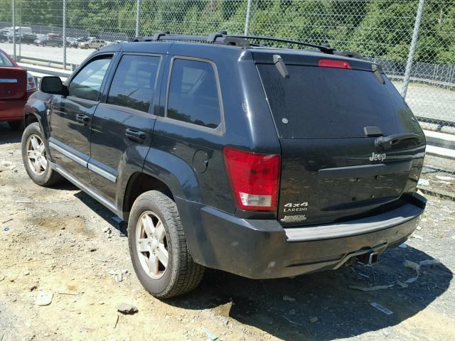 1J8HR48P57C589615 - 2007 JEEP GRAND CHER BLACK photo 3