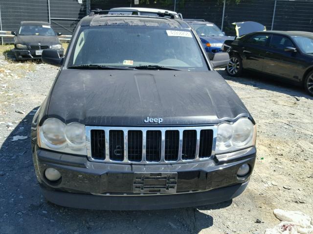 1J8HR48P57C589615 - 2007 JEEP GRAND CHER BLACK photo 9