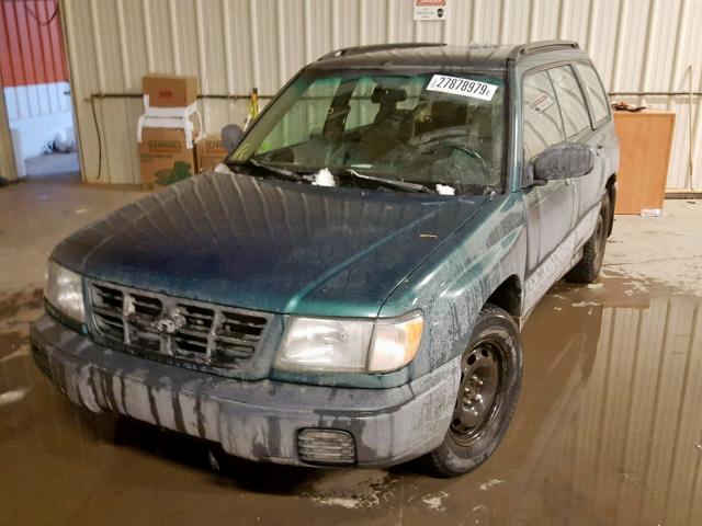 JF1SF6354WH750681 - 1998 SUBARU FORESTER L GREEN photo 2