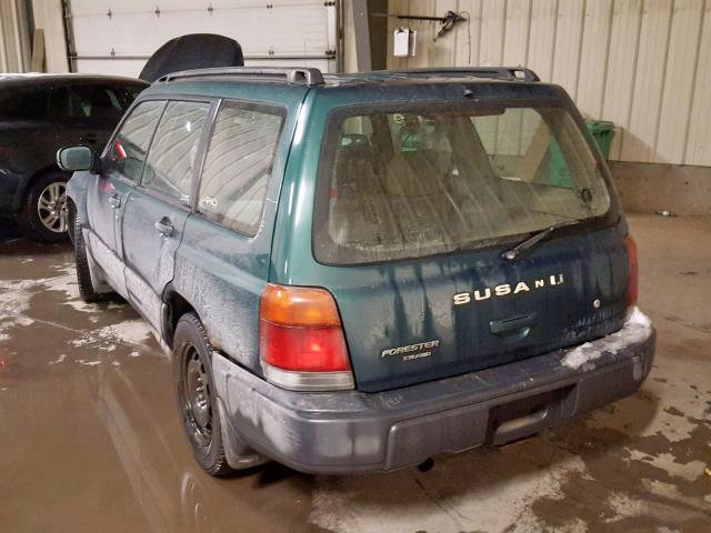 JF1SF6354WH750681 - 1998 SUBARU FORESTER L GREEN photo 3