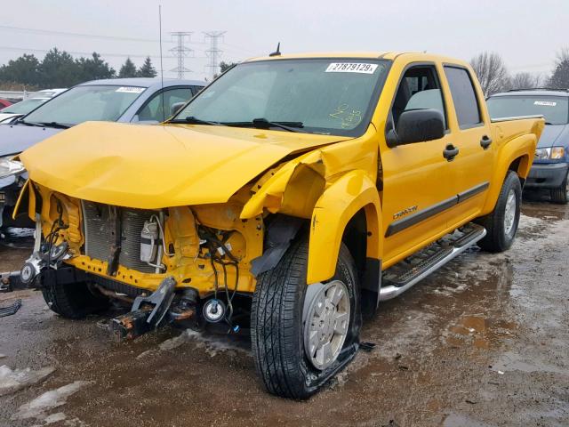 1GTDT136358250839 - 2005 GMC CANYON YELLOW photo 2