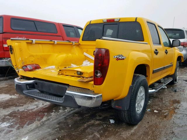 1GTDT136358250839 - 2005 GMC CANYON YELLOW photo 4