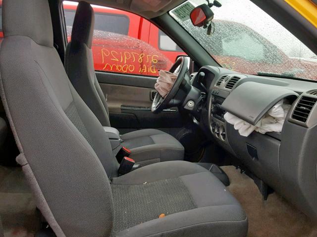 1GTDT136358250839 - 2005 GMC CANYON YELLOW photo 5
