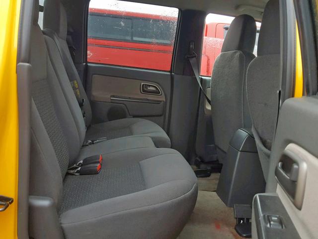 1GTDT136358250839 - 2005 GMC CANYON YELLOW photo 6