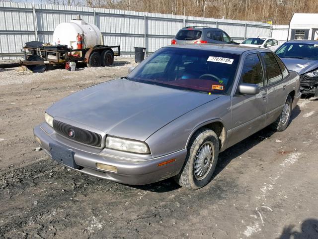 2G4WB52K7T1423677 - 1996 BUICK REGAL CUST SILVER photo 2