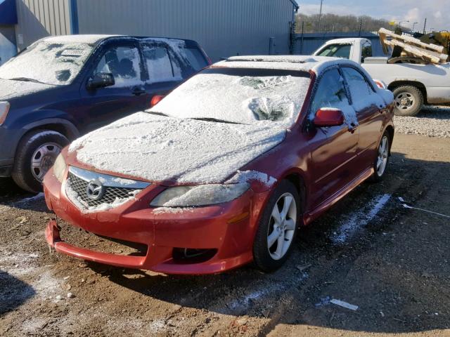 1YVFP80DX45N12522 - 2004 MAZDA 6 S RED photo 2