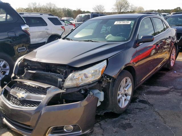 1G11F5RR4DF119490 - 2013 CHEVROLET MALIBU 2LT GRAY photo 2