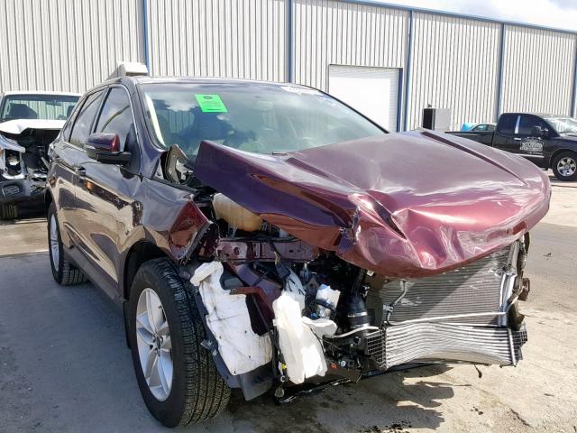 2FMPK3J90HBB45424 - 2017 FORD EDGE SEL PURPLE photo 1