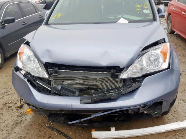 JHLRE387X9C010562 - 2009 HONDA CR-V EXL BLUE photo 9