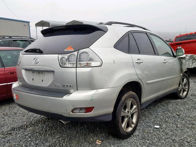 JTJGW31U562000831 - 2006 LEXUS RX 400 SILVER photo 4