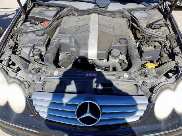 WDBTJ65J34F120214 - 2004 MERCEDES-BENZ CLK 320C BLACK photo 7