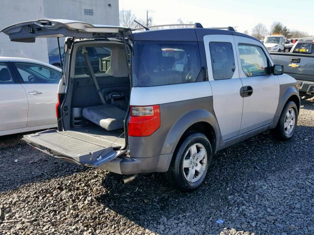 5J6YH18563L004570 - 2003 HONDA ELEMENT EX SILVER photo 4