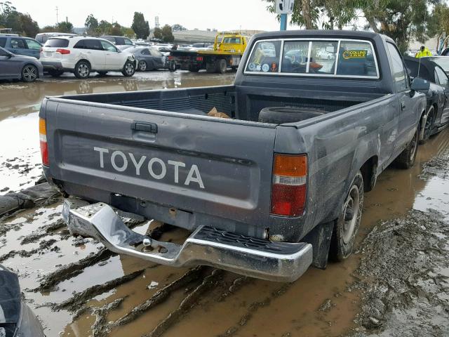 JT4RN82P0M5039410 - 1991 TOYOTA PICKUP 1/2 GRAY photo 4