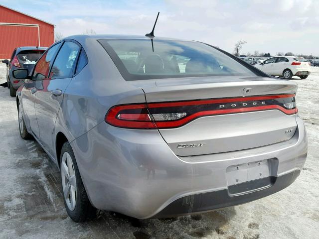 1C3CDFBB9FD405072 - 2015 DODGE DART SXT SILVER photo 3