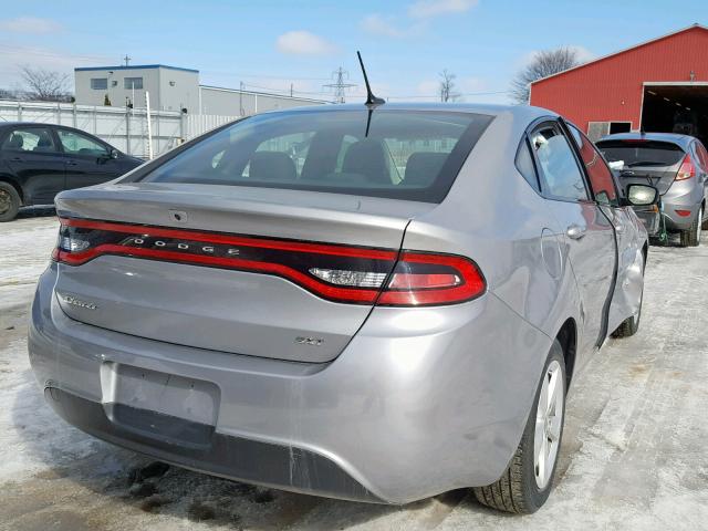 1C3CDFBB9FD405072 - 2015 DODGE DART SXT SILVER photo 4