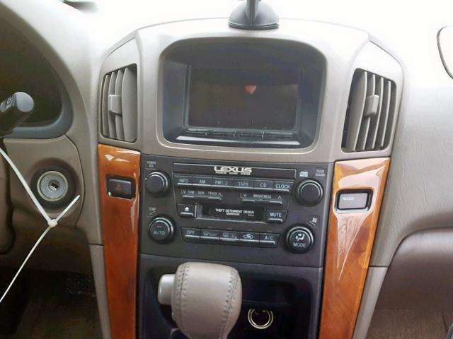 JT6GF10U9Y0070816 - 2000 LEXUS RX 300 BLACK photo 9