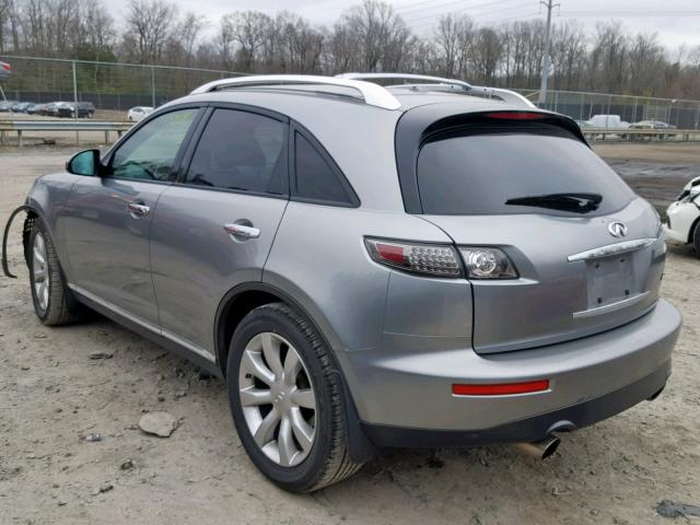 JNRAS08W16X206953 - 2006 INFINITI FX35 GRAY photo 3