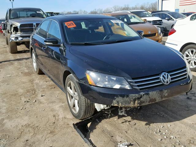 1VWBH7A39DC031655 - 2013 VOLKSWAGEN PASSAT SE BLACK photo 1