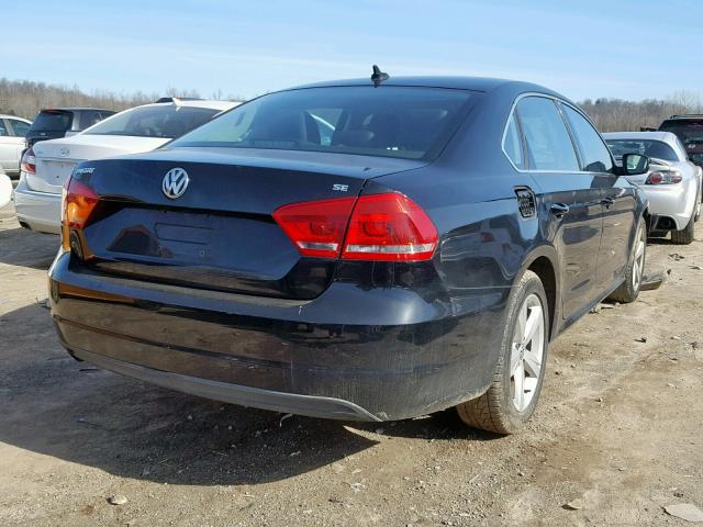 1VWBH7A39DC031655 - 2013 VOLKSWAGEN PASSAT SE BLACK photo 4