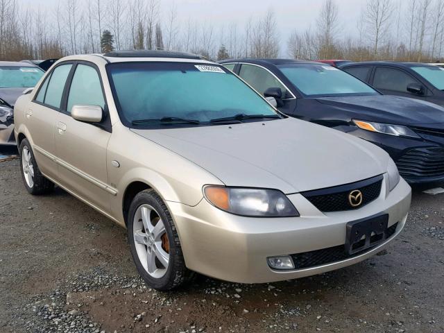 JM1BJ226331210898 - 2003 MAZDA PROTEGE DX BEIGE photo 1