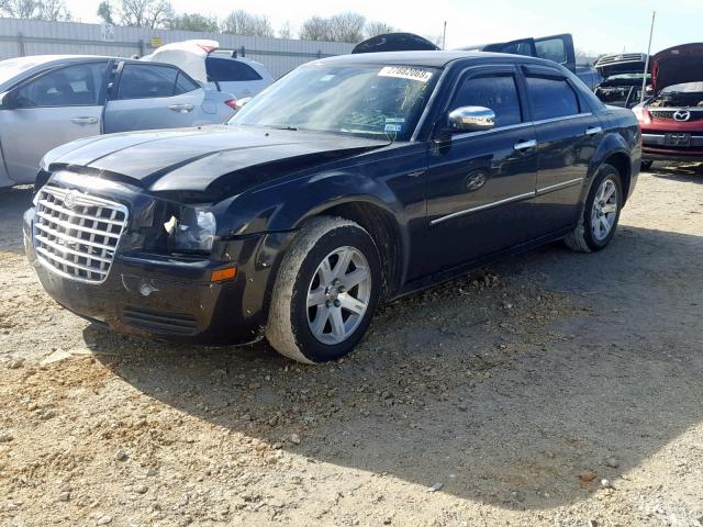 2C3LA43R37H838755 - 2007 CHRYSLER 300 BLACK photo 2