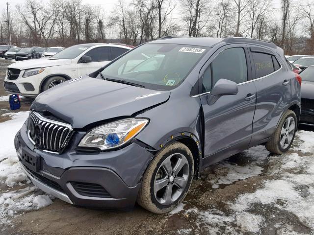 KL4CJASB1DB198915 - 2013 BUICK ENCORE GRAY photo 2