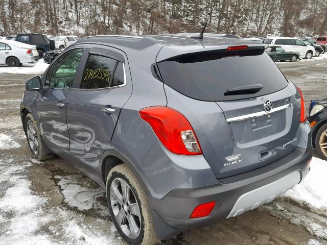 KL4CJASB1DB198915 - 2013 BUICK ENCORE GRAY photo 3