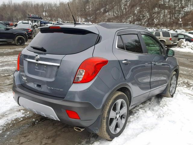 KL4CJASB1DB198915 - 2013 BUICK ENCORE GRAY photo 4