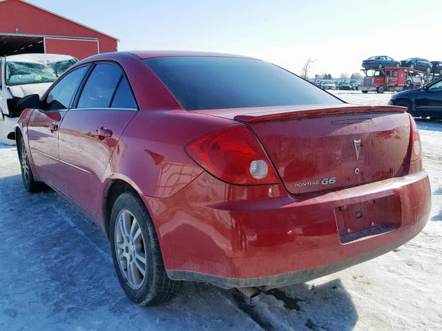 1G2ZF55B764262388 - 2006 PONTIAC G6 SE RED photo 3